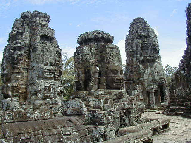 Heads at the Temple of Bayon